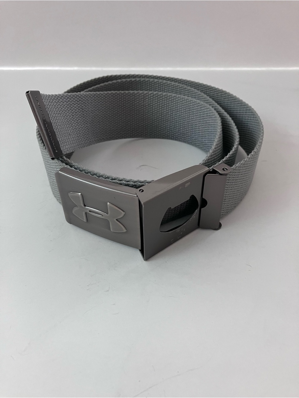 Under Armour Mens Green Webbing Golf Belt Bottle Opener Buckle Adjustable